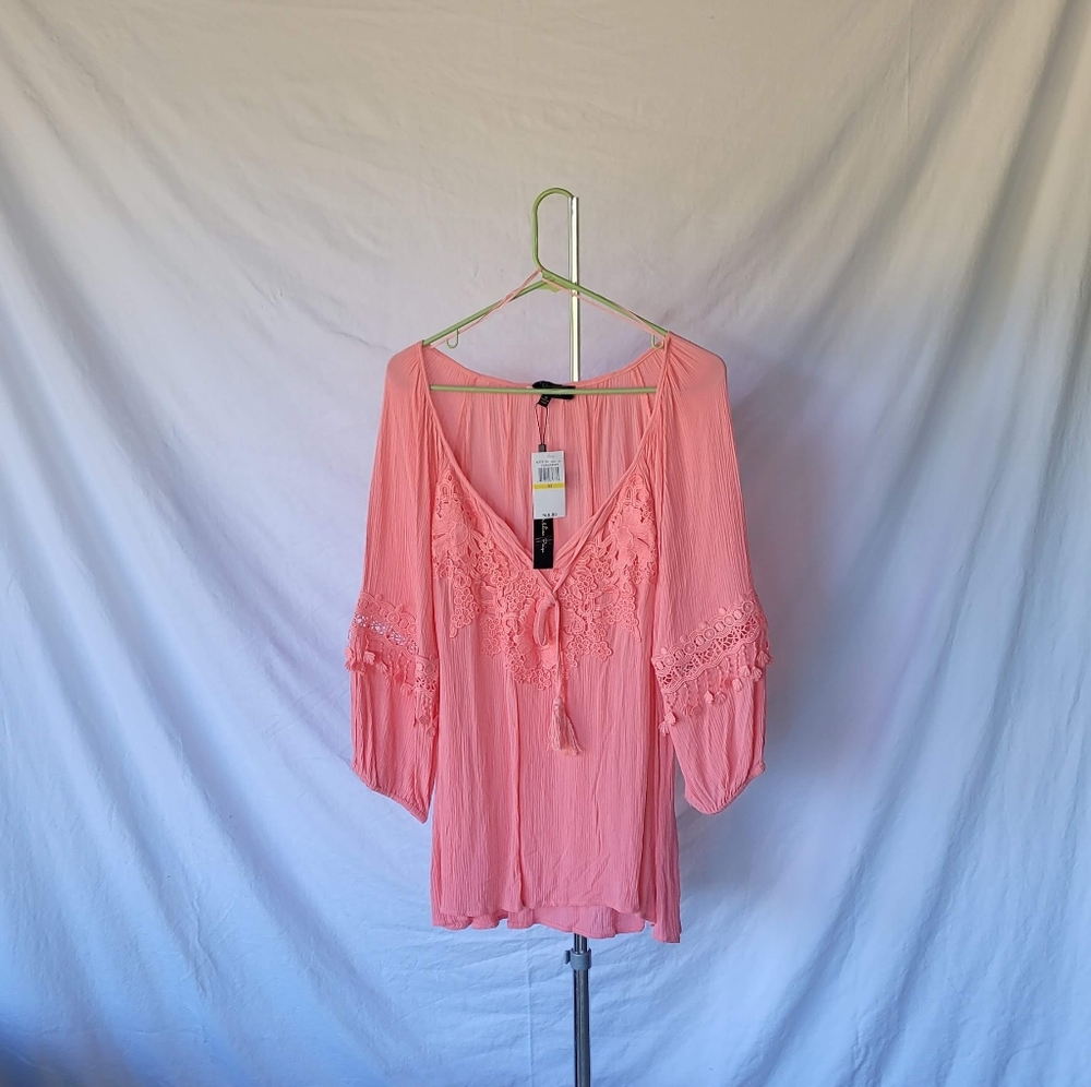 Melissa Paige coral reef blouse